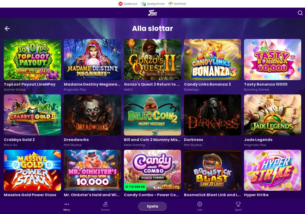 FlaxCasino overview banner